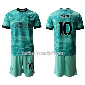 Liverpool Sadio Mane 10 Voetbaltenues Kind Uit 2020/21 - SS (+ Korte broeken)